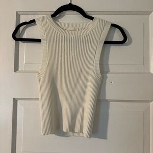 By Together Ribbed Knit Tank Top - Cream